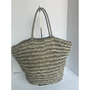 Anteprima Wire Taupe Large Capacity Double Handles Zip Top Tote Bag Purse